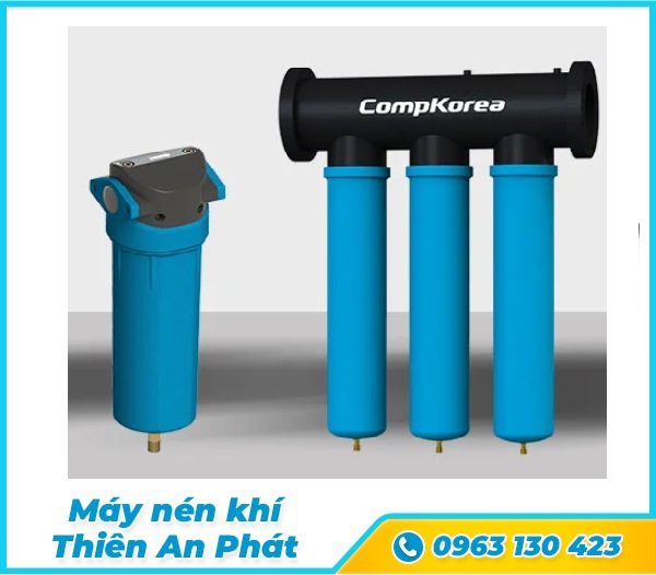 Quả lọc dòng vỏ nhôm hoặc thép không gỉ Compkorea Sê-ri CPF